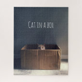 Kat in een doos. De Zen-kat-meester. Legpuzzel (Verticaal)