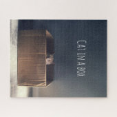 Kat in een doos. De Zen-kat-meester. Legpuzzel (Horizontaal)