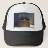 Kat in een doos. De Zen-kat-meester. Trucker Pet (Voorkant)