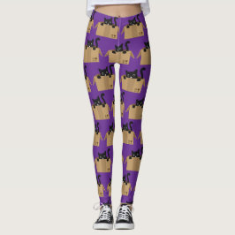 Kat in een doos Leuk Dier ontwerp Leggings