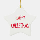 Kat in een doos met kerstboom ornament (Achterkant)