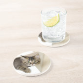 Kat in een doos onderzetter (Zijkant)