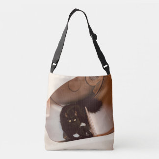 Kat in een droger crossbody tas