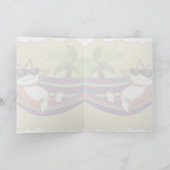 Kat in een Hammock Graphic Arts Kaart (Binnen)