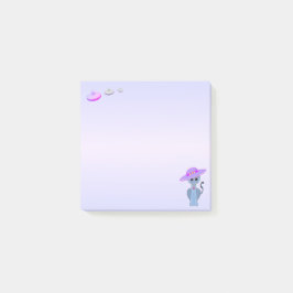 Kat in een hoed & vliegende schotels post-it® notes