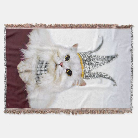 Kat in een kroon deken (Voorkant)