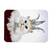Kat in een kroon magneet (Horizontaal)