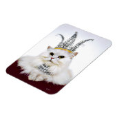 Kat in een kroon magneet (Linkerzijde)