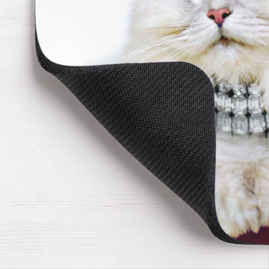 Kat in een kroon muismat (Hoek)