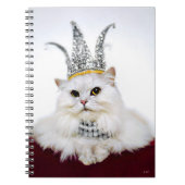 Kat in een kroon notitieboek (Voorkant)