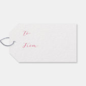 Kat in een Label met tuincadeaus Cadeaulabel (Achterkant Horizontaal)