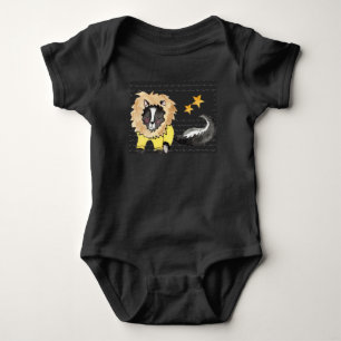 KAT IN EEN LION SUIT BABY ONE-PIECE-BODYSUIT ROMPER