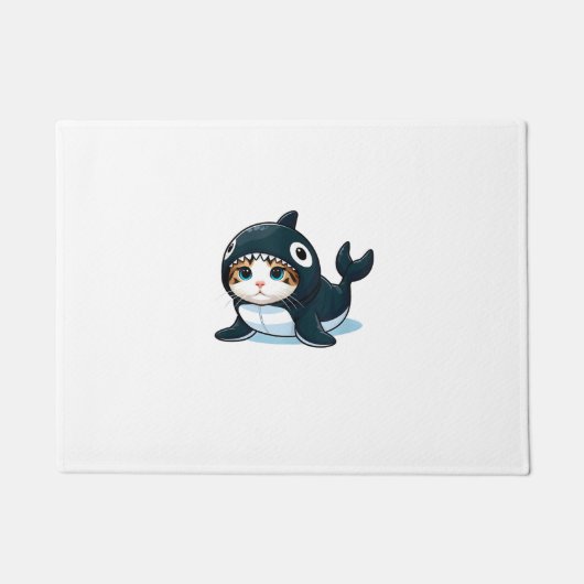 Kat in een orka kostuum deurmat (Voorkant)