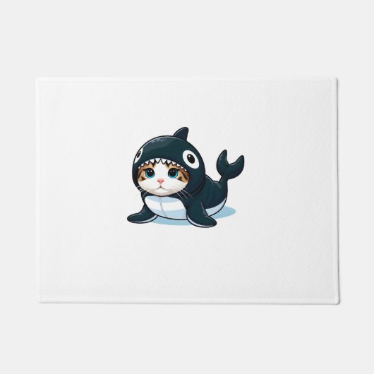Kat in een orka kostuum deurmat (Voorkant)
