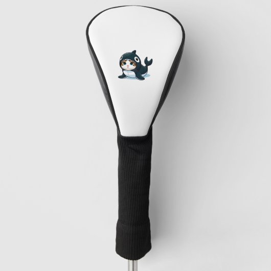 Kat in een orka kostuum golfheadcover (Voorkant)