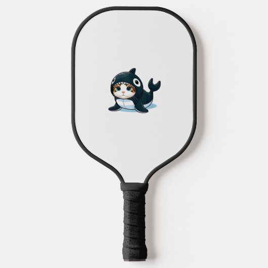 Kat in een orka kostuum pickleball paddle (Voorkant)