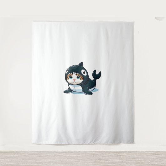 Kat in een orka kostuum wandkleed (Voorkant)