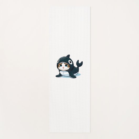 Kat in een orka kostuum yogamat (Voorkant)