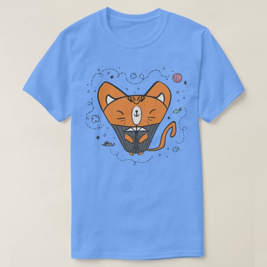 Kat in een pak 2 t-shirt (Design voorkant)