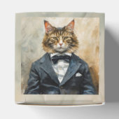 Kat in een pak bedankdoosjes (Bovenkant)