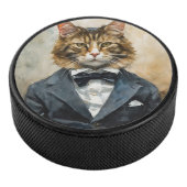 Kat in een pak hockey puck (3/4)