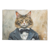 Kat in een pak kussensloop (Achterkant)