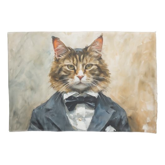 Kat in een pak kussensloop (Voorkant)