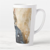 Kat in een pak latte mok (Rechts)