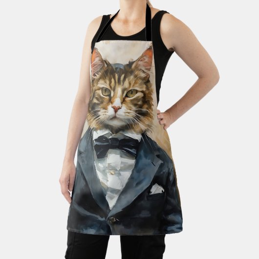 Kat in een pak schort (Insitu)
