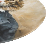 Kat in een pak snijplank (Hoek)