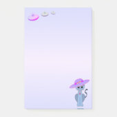 Kat in een Pet en vliegende schotels Post-it® Notes (Voorkant)