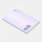 Kat in een Pet en vliegende schotels Post-it® Notes (Schuin)