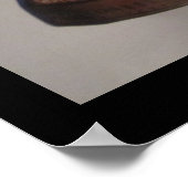 Kat in een Poster voor vogelkooien (Hoek)