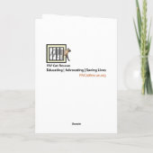 Kat in een raam reflecteert jouw gedachten kaart (Achterkant)