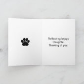 Kat in een raam reflecteert jouw gedachten kaart (Binnen)