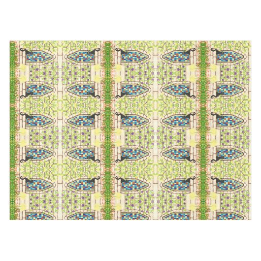 Kat in een raam tafelkleed (Voorkant (Horizontaal))