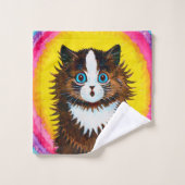 Kat in een regenboog, Louis Wain Bad Handdoek (Wasdoekje)