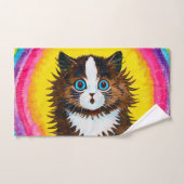 Kat in een regenboog, Louis Wain Bad Handdoek (Handdoek)