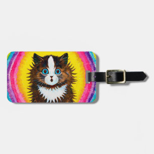 Kat in een regenboog, Louis Wain Bagagelabel