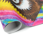 Kat in een regenboog, Louis Wain Cadeaupapier (Rol Hoek)