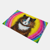 Kat in een regenboog, Louis Wain Deurmat (Schuin)