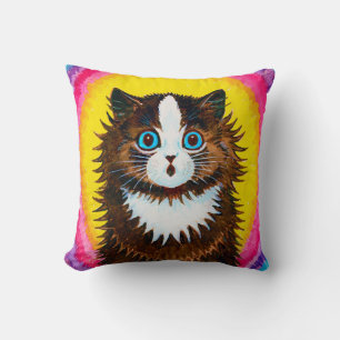 Kat in een regenboog, Louis Wain Kussen