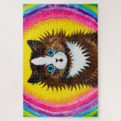 Kat in een regenboog, Louis Wain Legpuzzel (Verticaal)