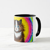 Kat in een regenboog, Louis Wain Mok (Voorkant rechts)