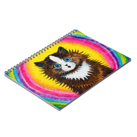 Kat in een regenboog, Louis Wain Notitieboek (Linkerzijde)