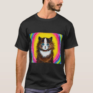 Kat in een regenboog, Louis Wain T-shirt