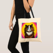 Kat in een regenboog, Louis Wain Tote Bag (Voorkant (product))