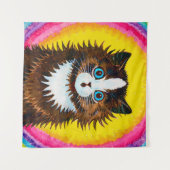 Kat in een regenboog, Louis Wain Wandkleed (Voorkant (horizontaal))