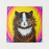 Kat in een regenboog, Louis Wain Wandkleed (Voorkant)