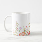 Kat in een tuin Gepersonaliseerd Koffiemok (Links)